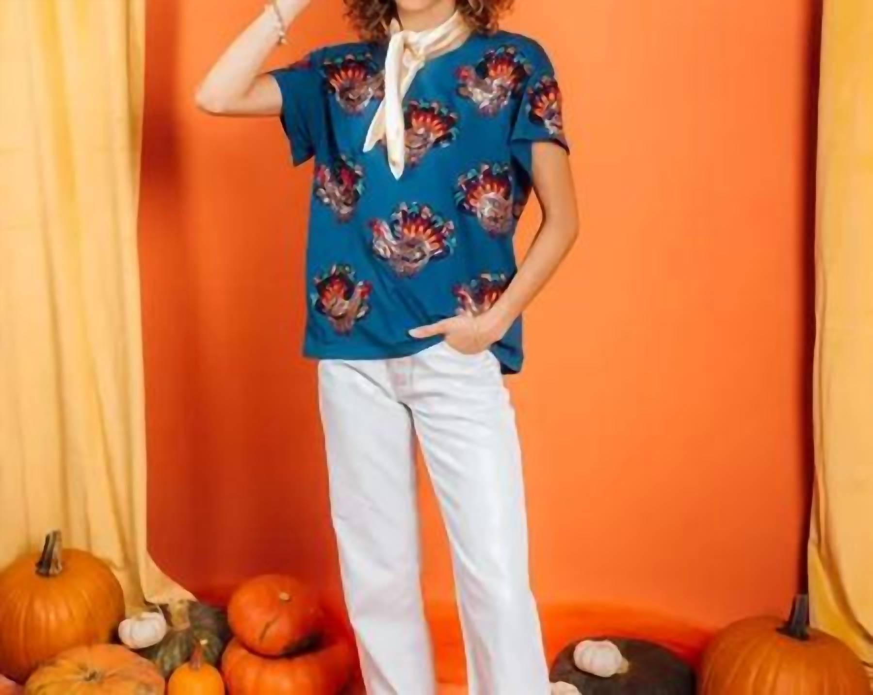 Queen Of Sparkles - Beaded Turkey Tee