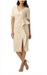 Aidan Mattox - V-Neck Sheath Dress