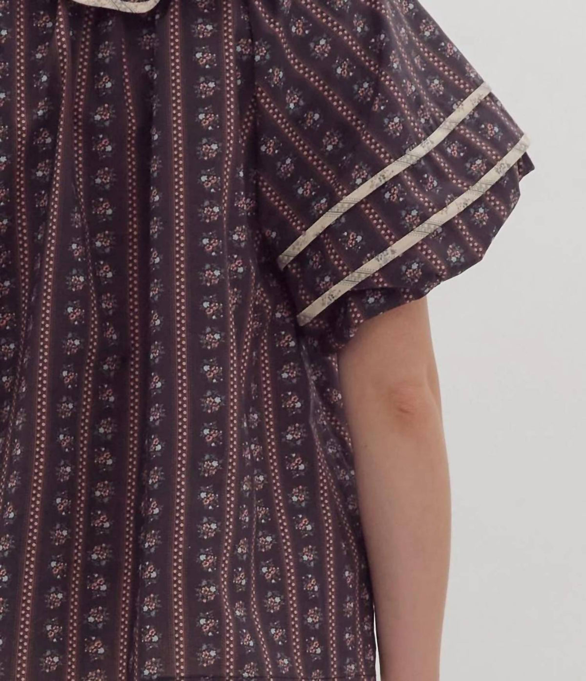 Entro - Take A Stroll Ruffled Top