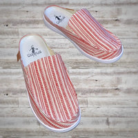 Corkys Footwear - Women's Pontoon Canvas Slip On Mule Shoes