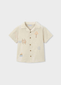 Mayoral - Embroidered Palm & Lizard Shirt