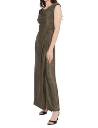 Maggy London - Shannan Metallic Knit Cowl Neck Gown
