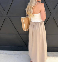 Blu Pepper - Two Toned Midi Dress