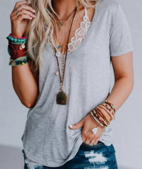 Three Bird Nest - Scoop Neck Bralette Tee
