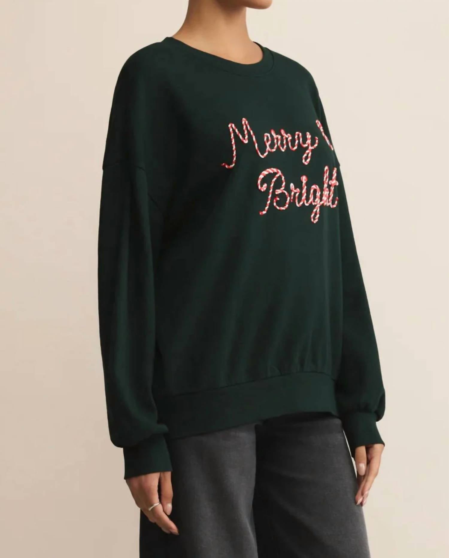 Z Supply - Candy Cane Merry and Bright Sunday Sweatshirt