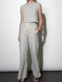 Greylin - Isla Wide Leg Knit Pull Up Pants