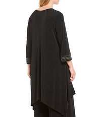 Ic Collection - Handkerchief Hem Embellished Tunic
