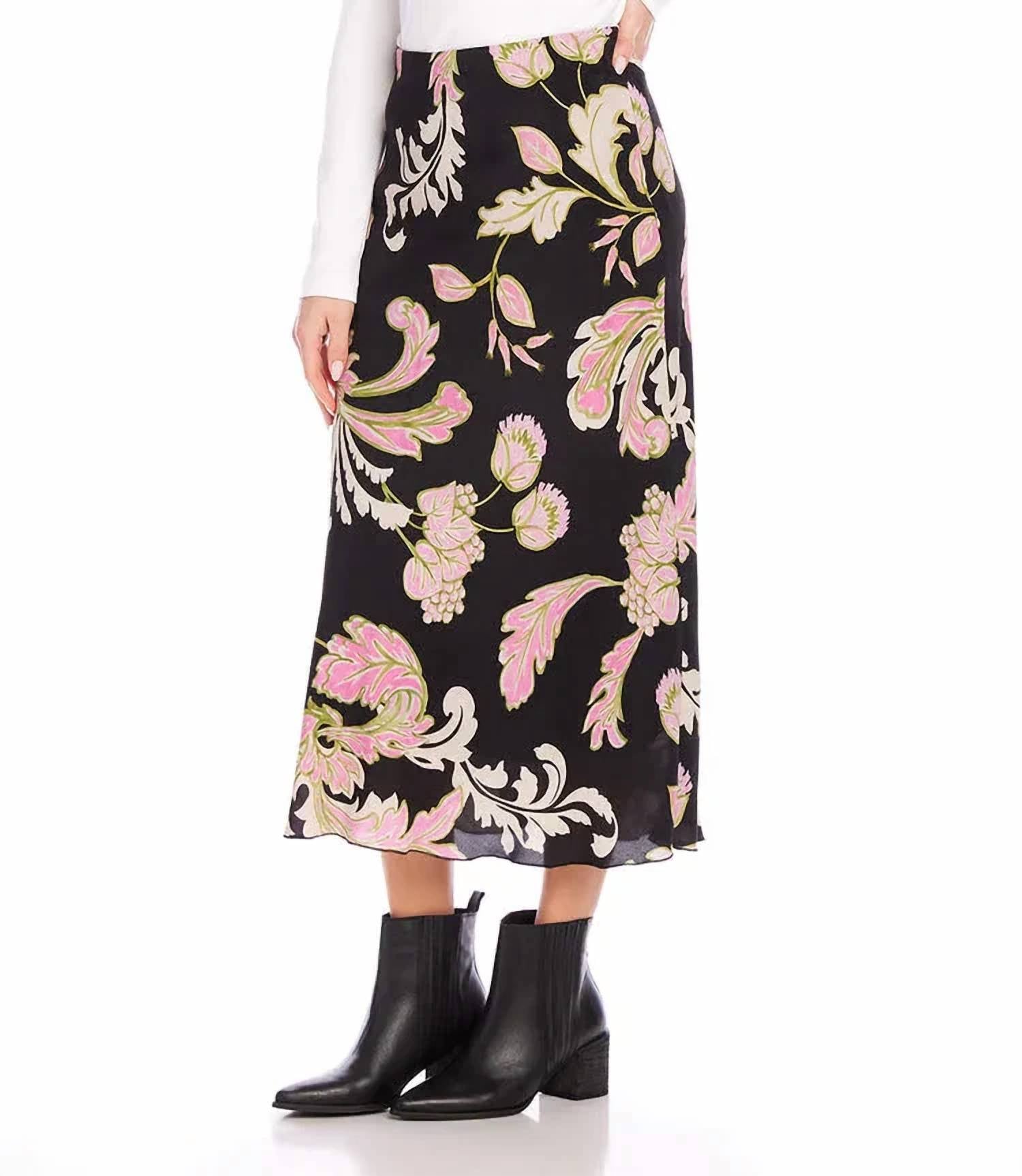 Karen Kane - Brissa Bias Cut Midi Skirt