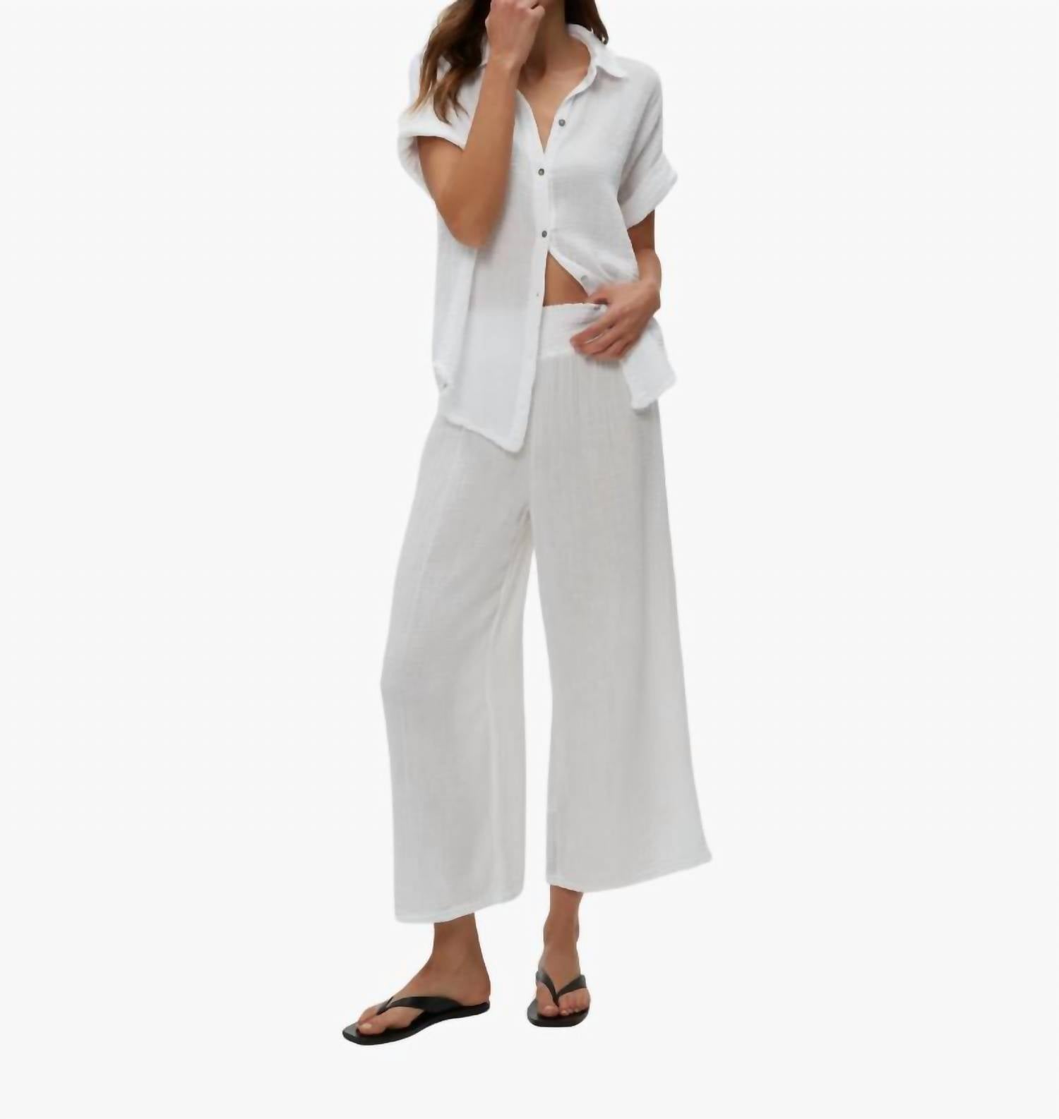 Michael Stars - Medina Cropped Gauze Pants