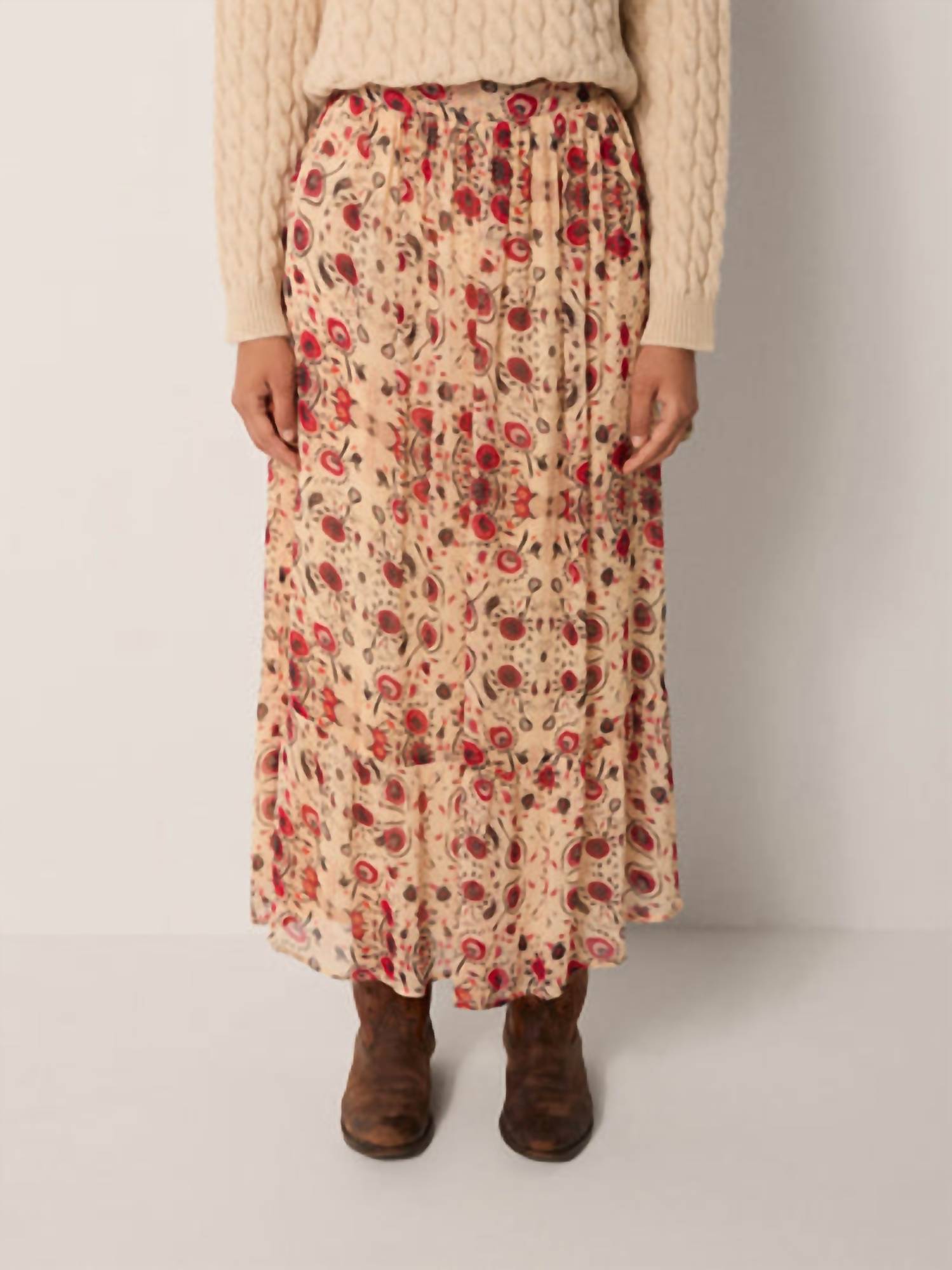 Maison Hotel Simone Skirt in coquillage - women's skirt