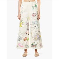 Alemais - Court Cotton Canvas Wide-Leg Pant