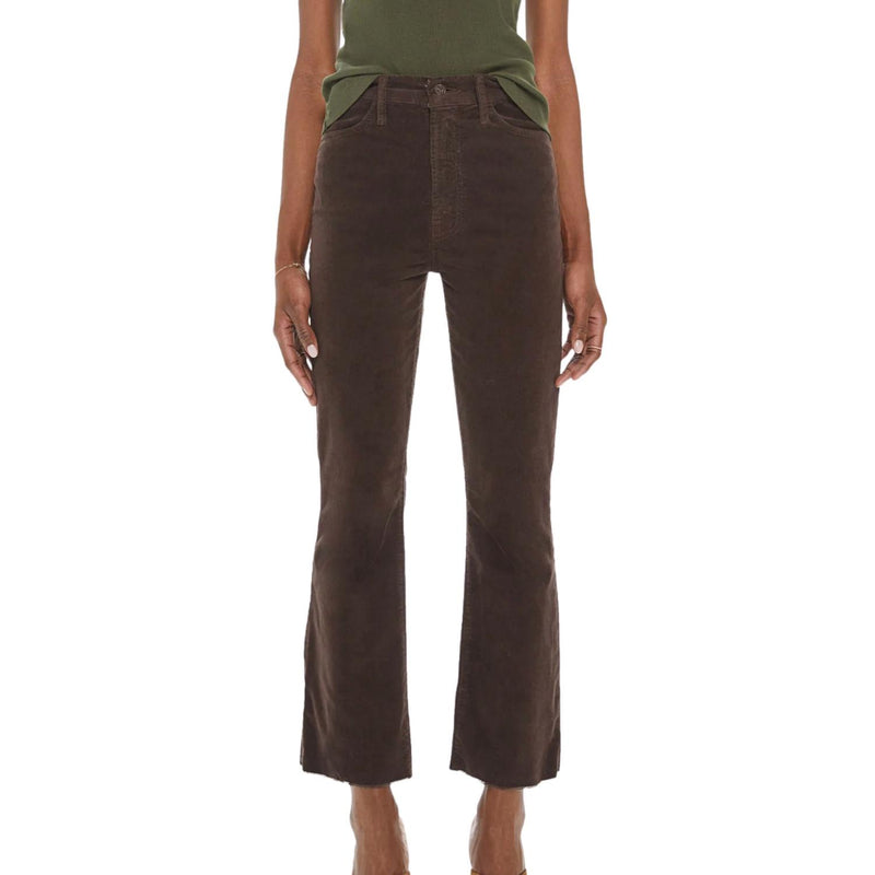 Mother Hustler Ankle Fray Jeans in ole mole - women's pants