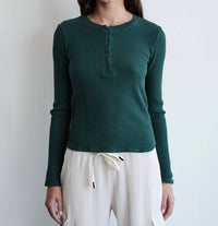 Stateside - Luxe Thermal Slim Henley Top