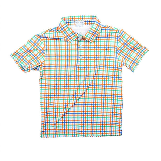 Blue Quail Clothing Co. - Kids Spring Plaid Performance Polo Shirt