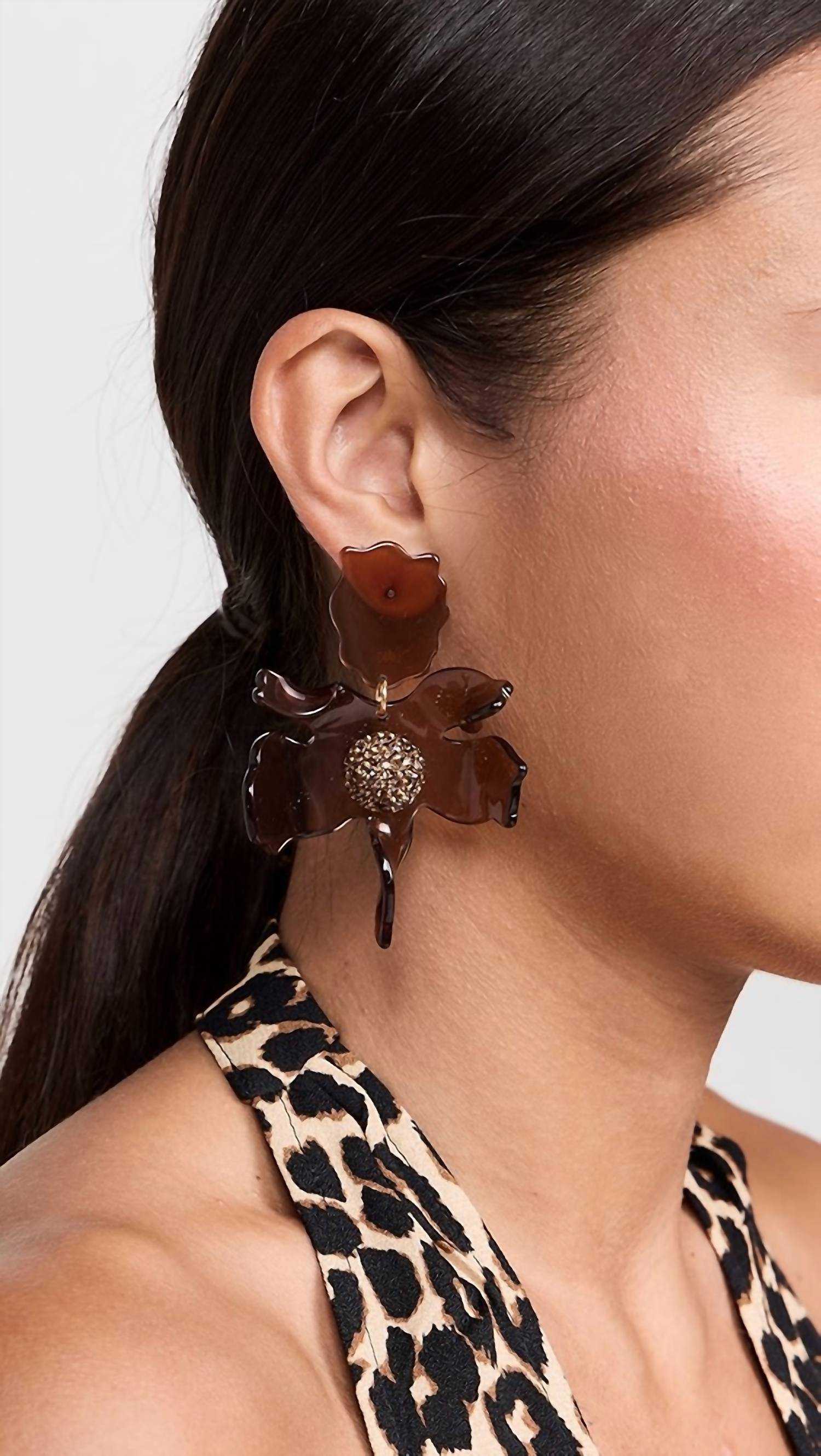 Lele Sadoughi - Women's Crystal Lily Earrings