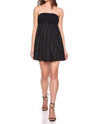 Susana Monaco - Poplin Knit Mix Tube Mini Dress