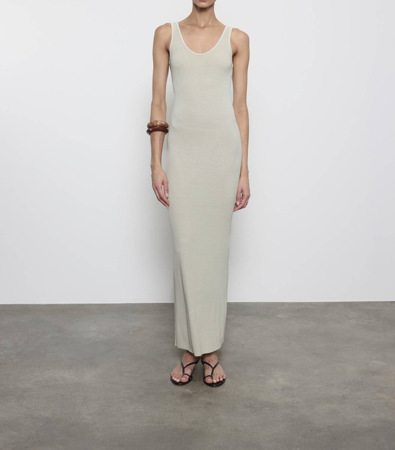Enza Costa - STRETCH SILK KNIT MAXI TANK DRESS