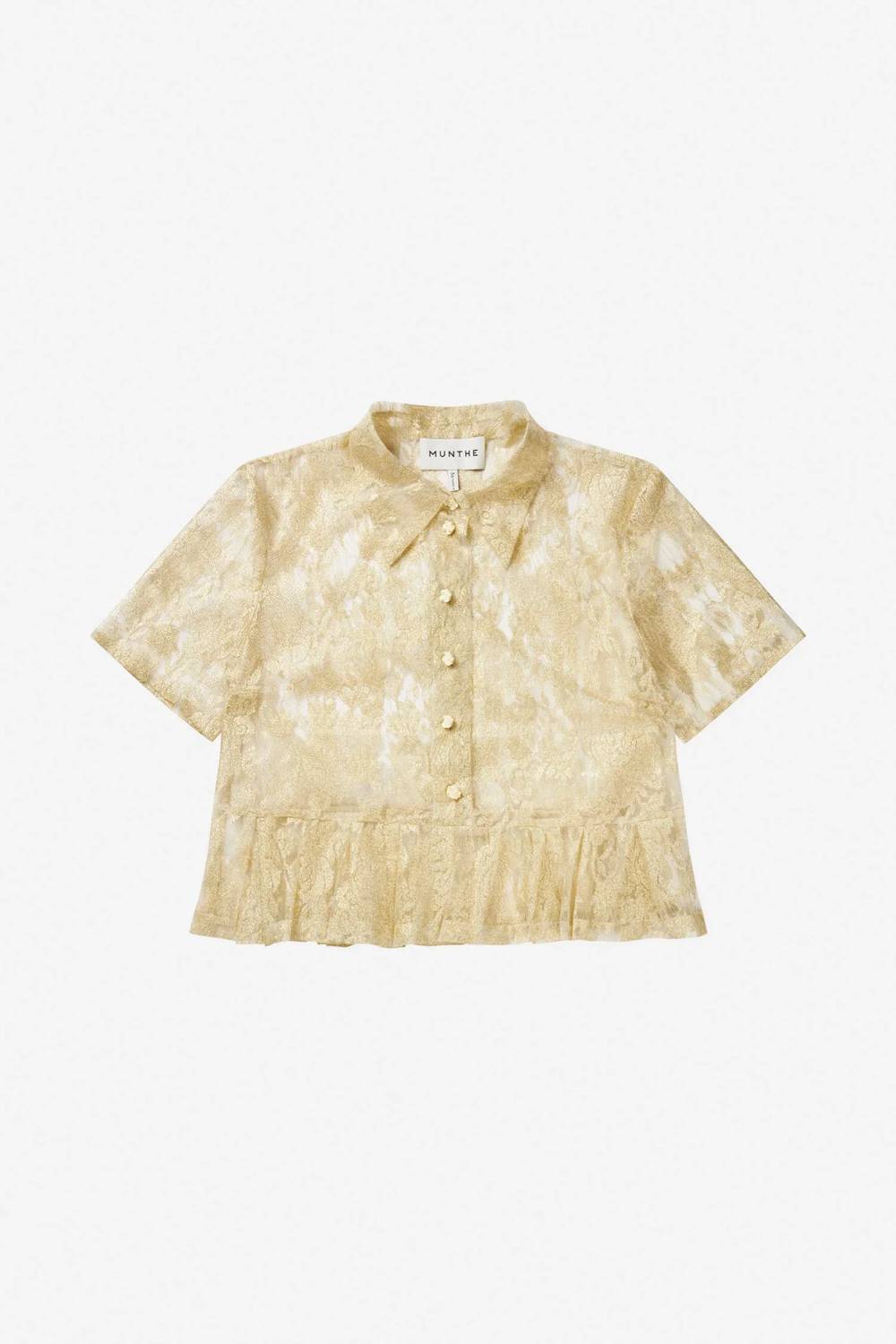 Munthe - Bustona Lace Button Down Top