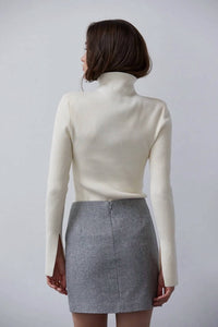 Crescent - Lyla Wool Tweed Skirt