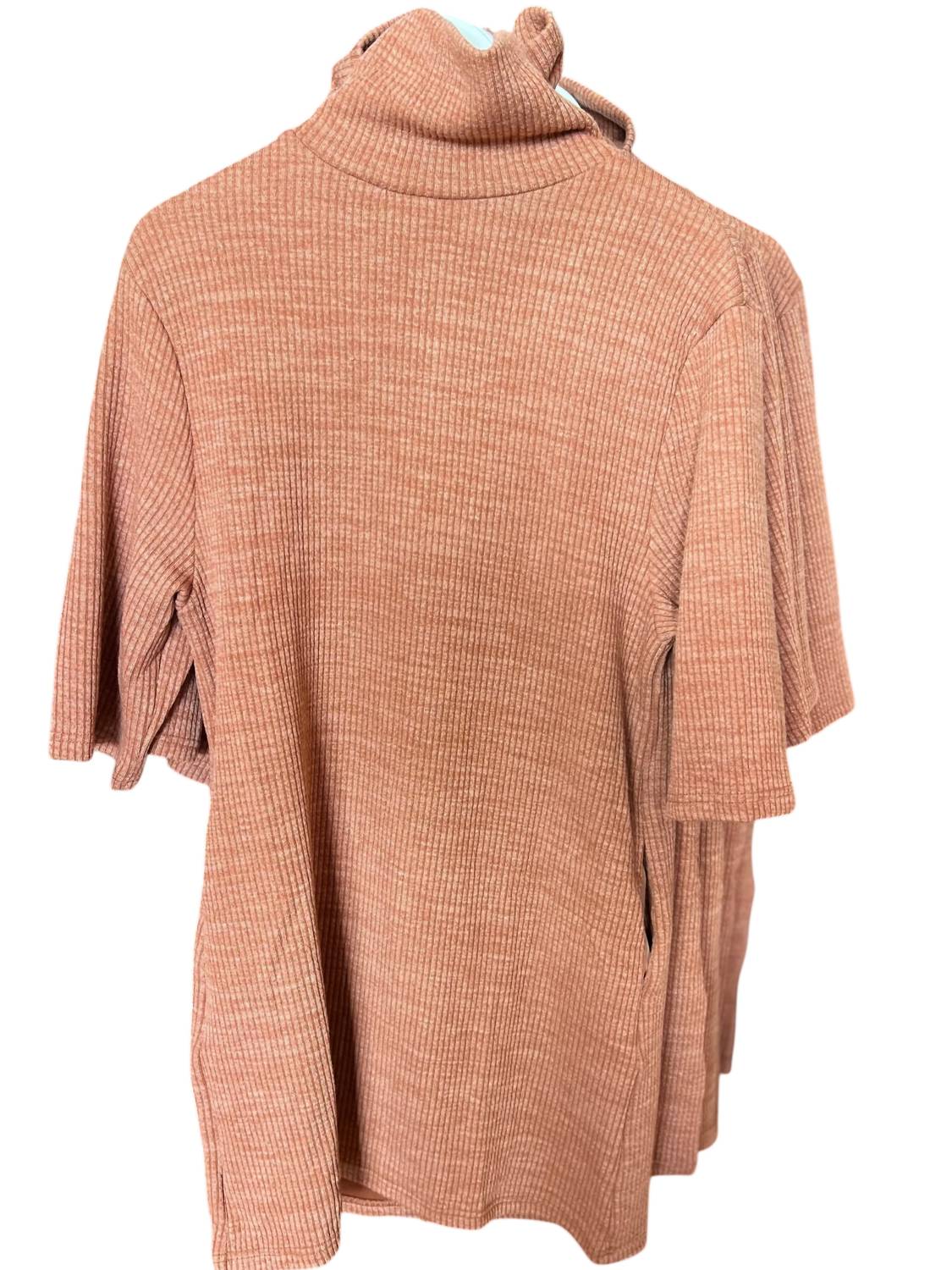 She + Sky - Women's Printed Turtleneck Half Sleeve Top