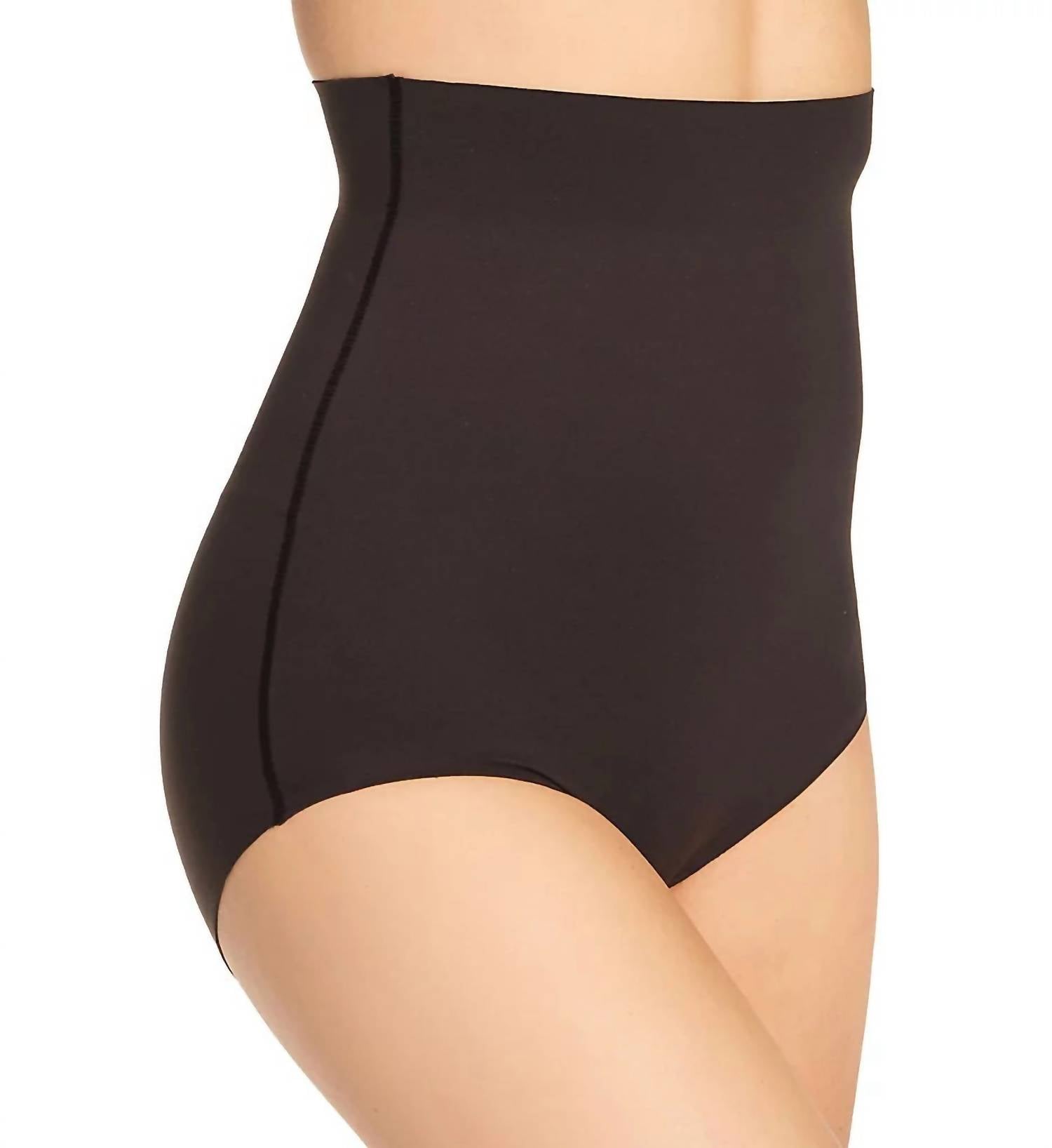 TC Fine Intimates Sleek Essentials Hi Waist Brief in black - women's intimate