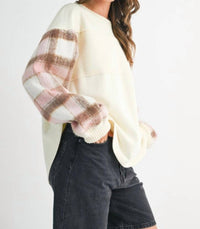 Amie & Co - REBECCA PLAID PULLOVER