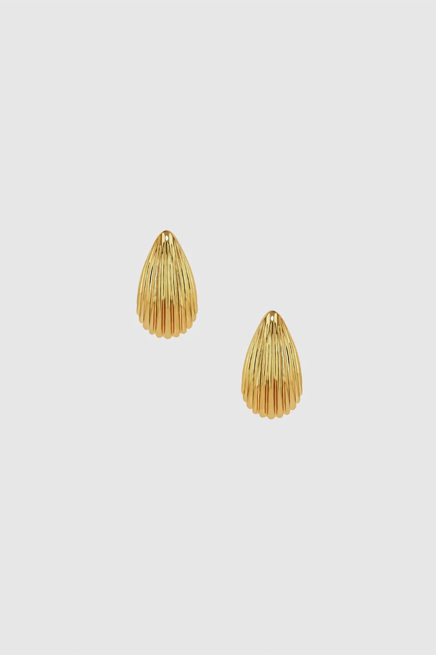 Anine Bing - Women's Ribbed Drop Earrings