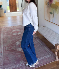 ee:some Whisper Long Sleeve Sweater in off white - women's sweater - view 4