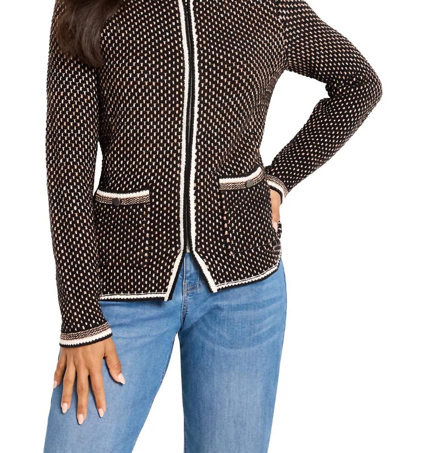 Nic + Zoe - Brick Stitched Sweater