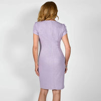 Frank Lyman - V-neckline With Diamante Detail Knit Dress