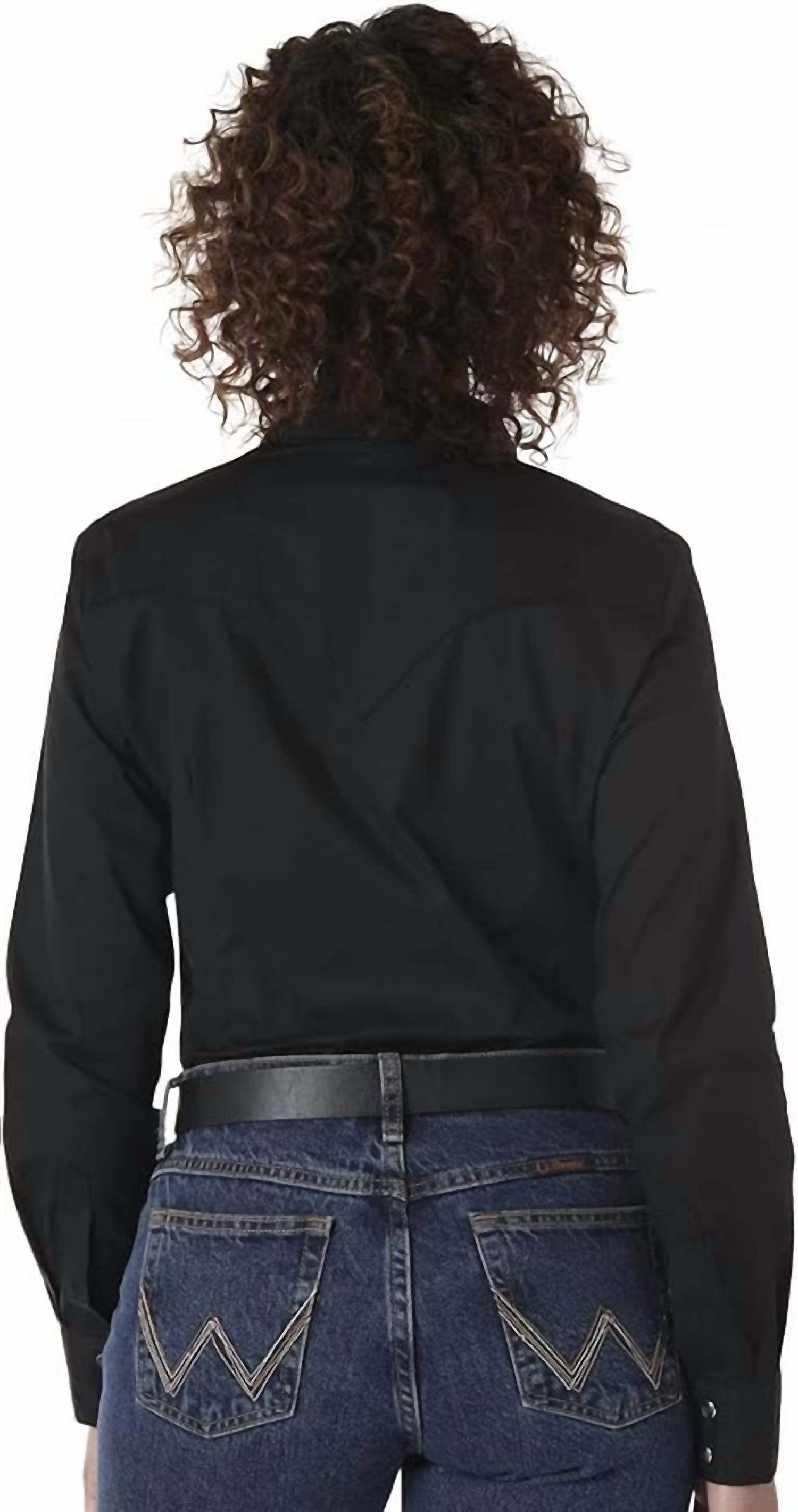 Wrangler - Long Sleeve Snap Front Western Cut Shirt