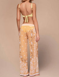 Ola Azul - Violet Oasis Wide Leg Pants