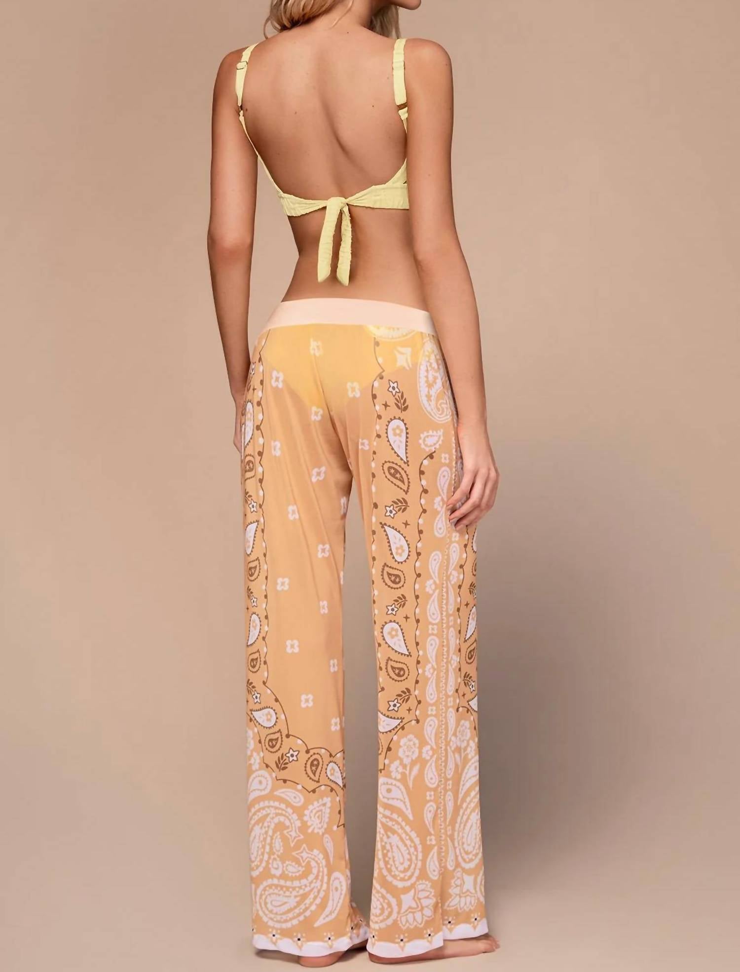 Ola Azul - Violet Oasis Wide Leg Pants