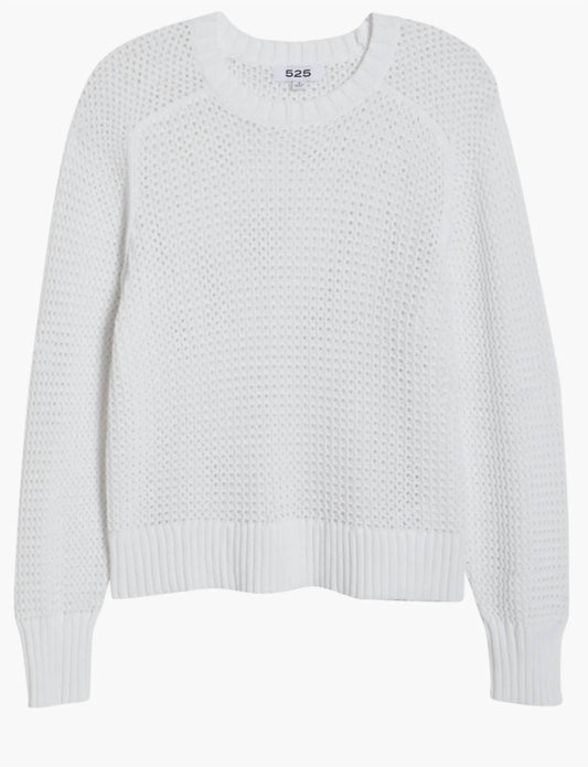 525 America - Margot Cotton Mesh Sweater