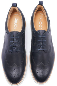 Shooz Wellness - Men's Marine Leather Oxford Brogue Shoes