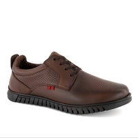 Andrea Men's Durable Leather Oxford Shoes in brown - men's shoe - view 4