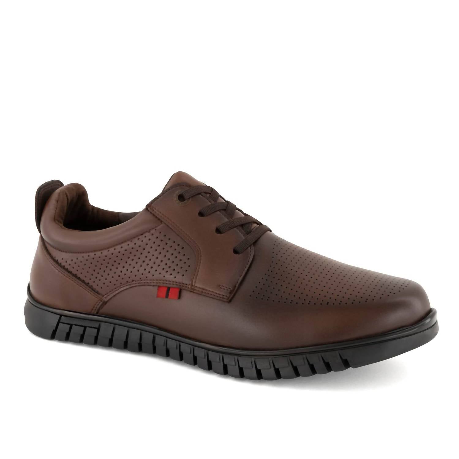 Andrea Men's Durable Leather Oxford Shoes in brown - men's shoe - view 4
