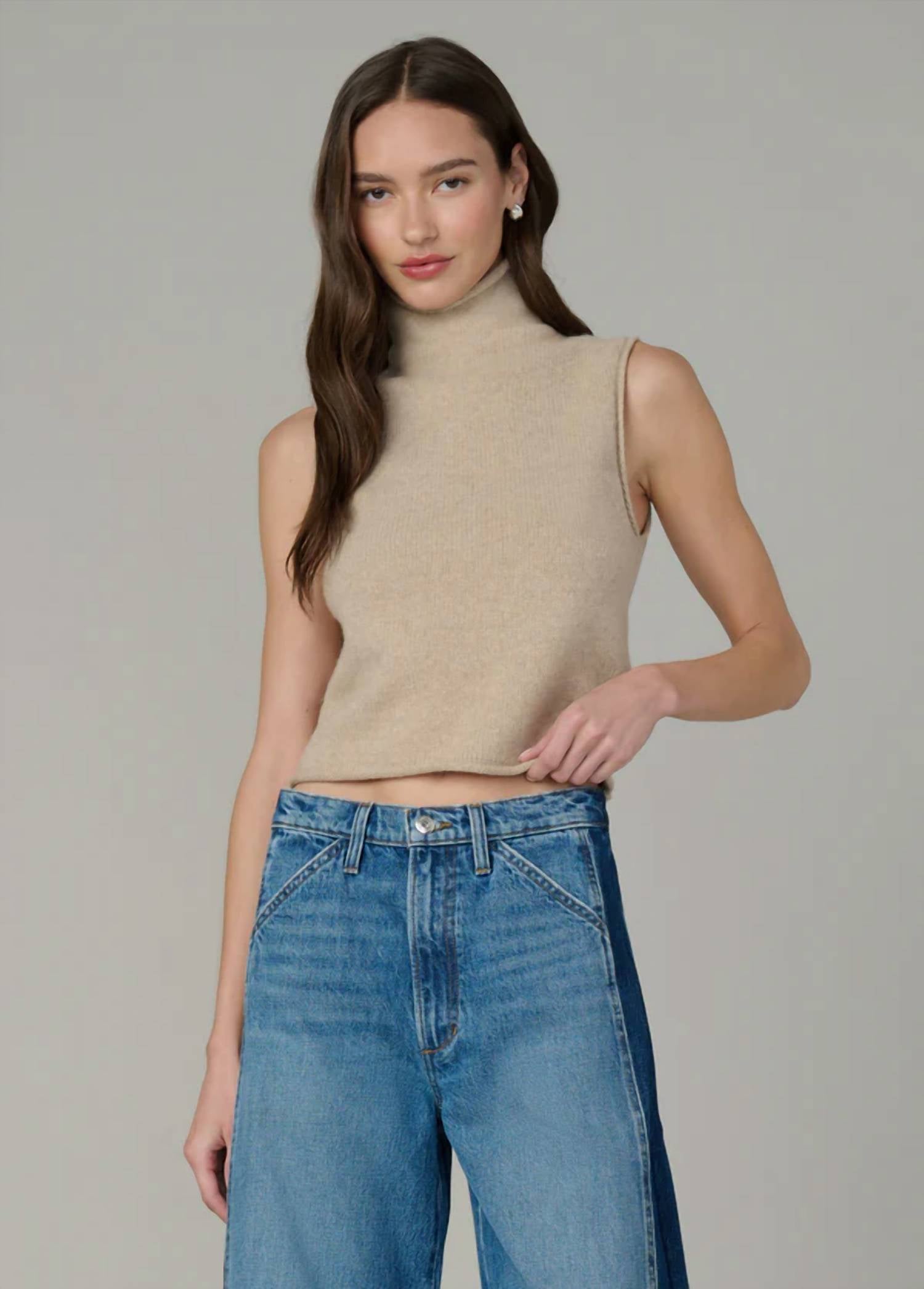 Joe'S Jeans - Stevie Sleeveless Roll Neck Sweater