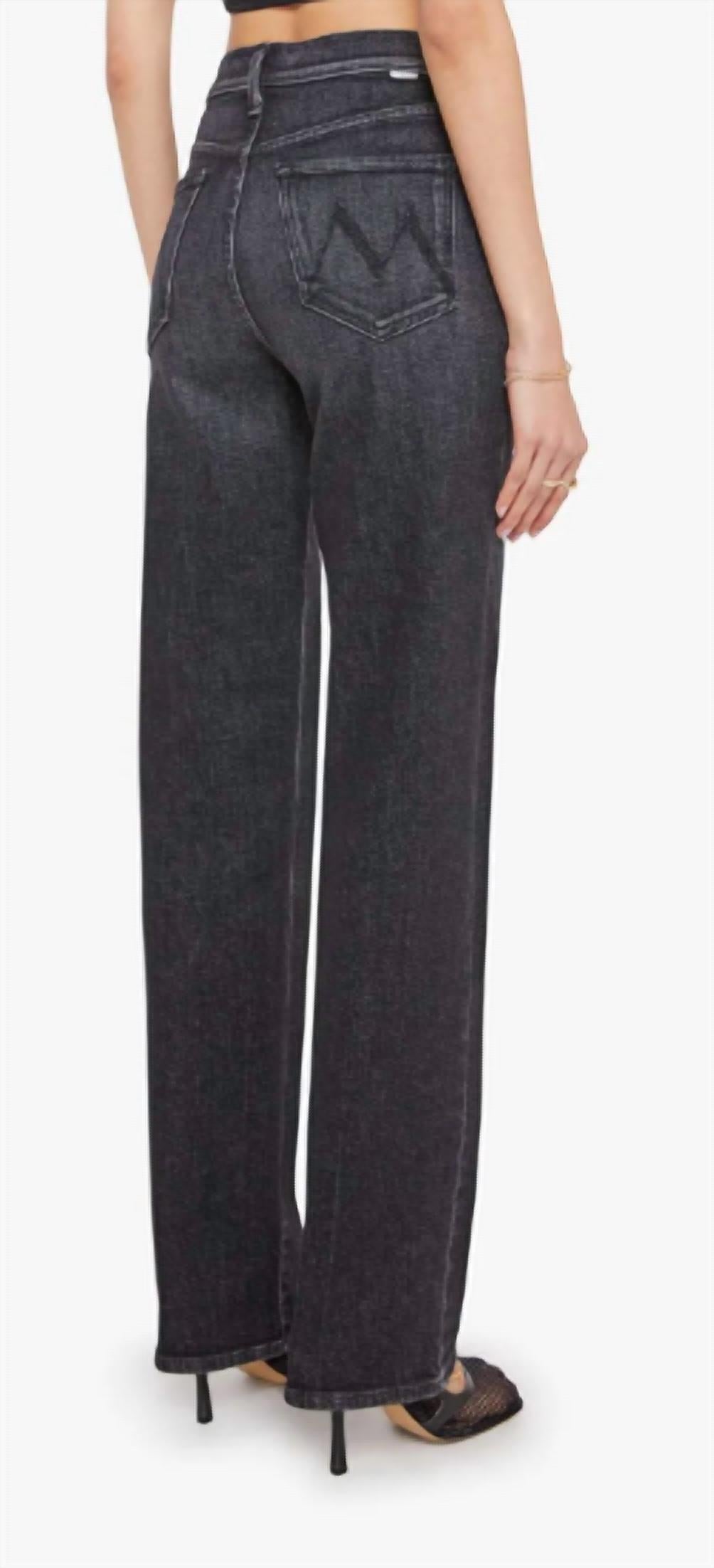 Mother Rambler Zip Heel Jeans in keep it sharp - women's jeans - detail view