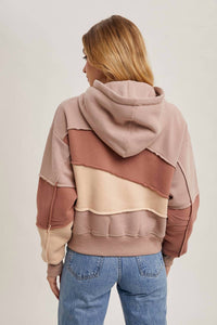 Bluivy - Color Block Full Zip Hoodie