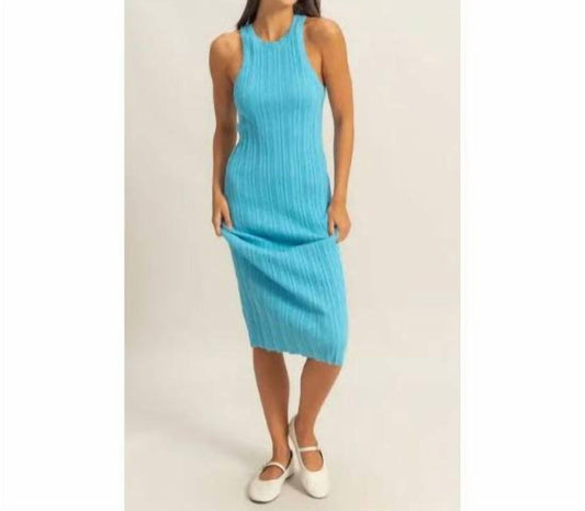 Hyfve - Ribbed Knit Bodycon Maxi Dress