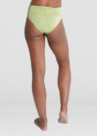 inBodi Swim The Key West High Waist Bottom in green - women's swimwear - detail view