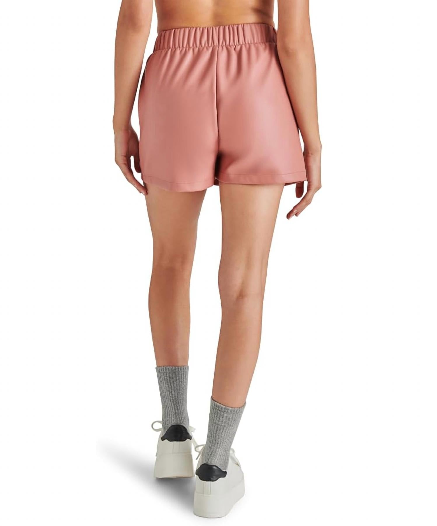 STEVE MADDEN Faux The Record Shorts in rose - women's shorts - alternate view