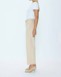 PISTOLA Tate Crop Jean in dune 2 - women's jeans - detail view