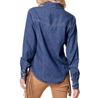 Saints & Hearts - Western Snap Button Denim Shirt