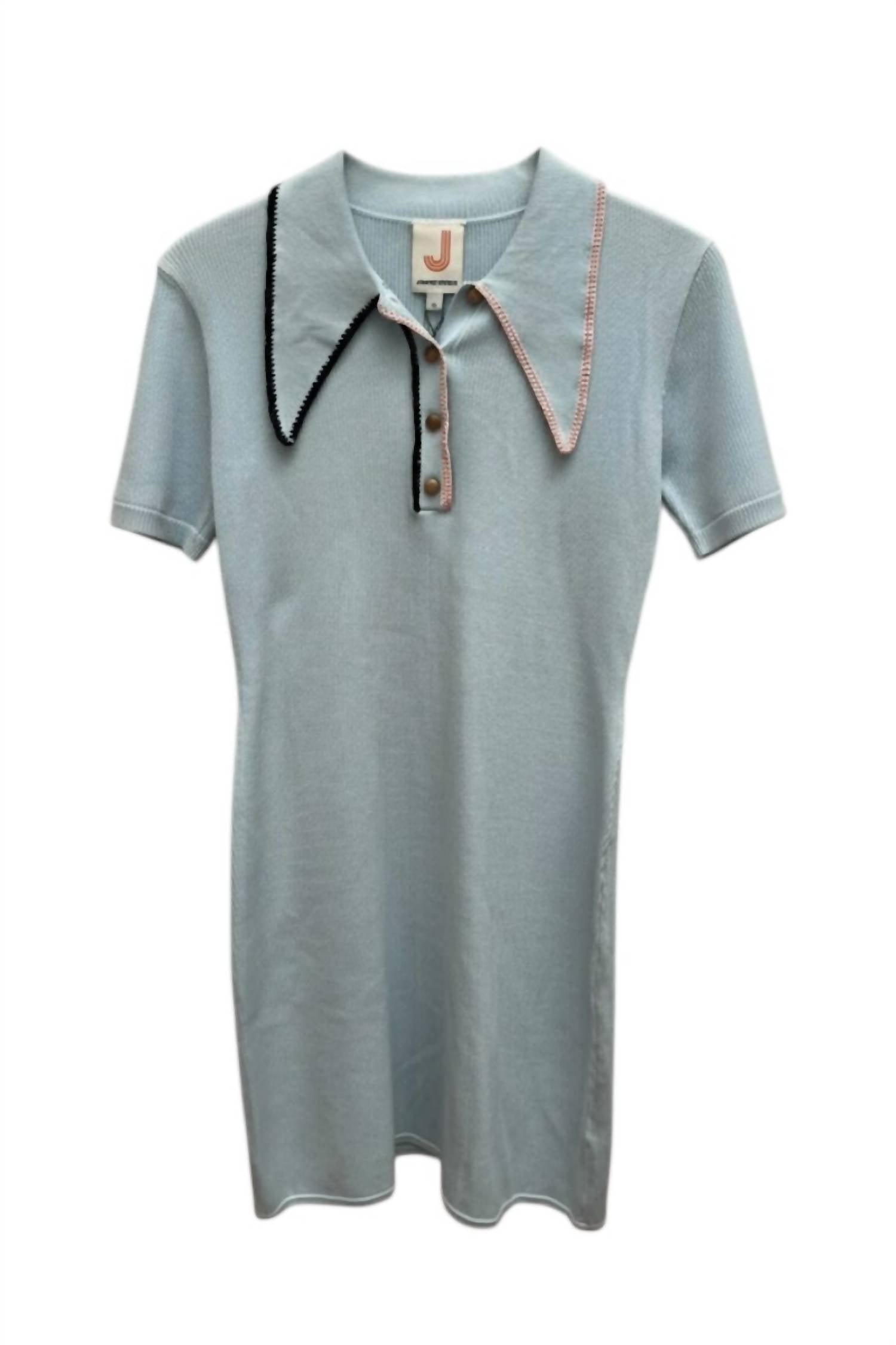 Joostricot - Short Sleeve Mini Polo Dress