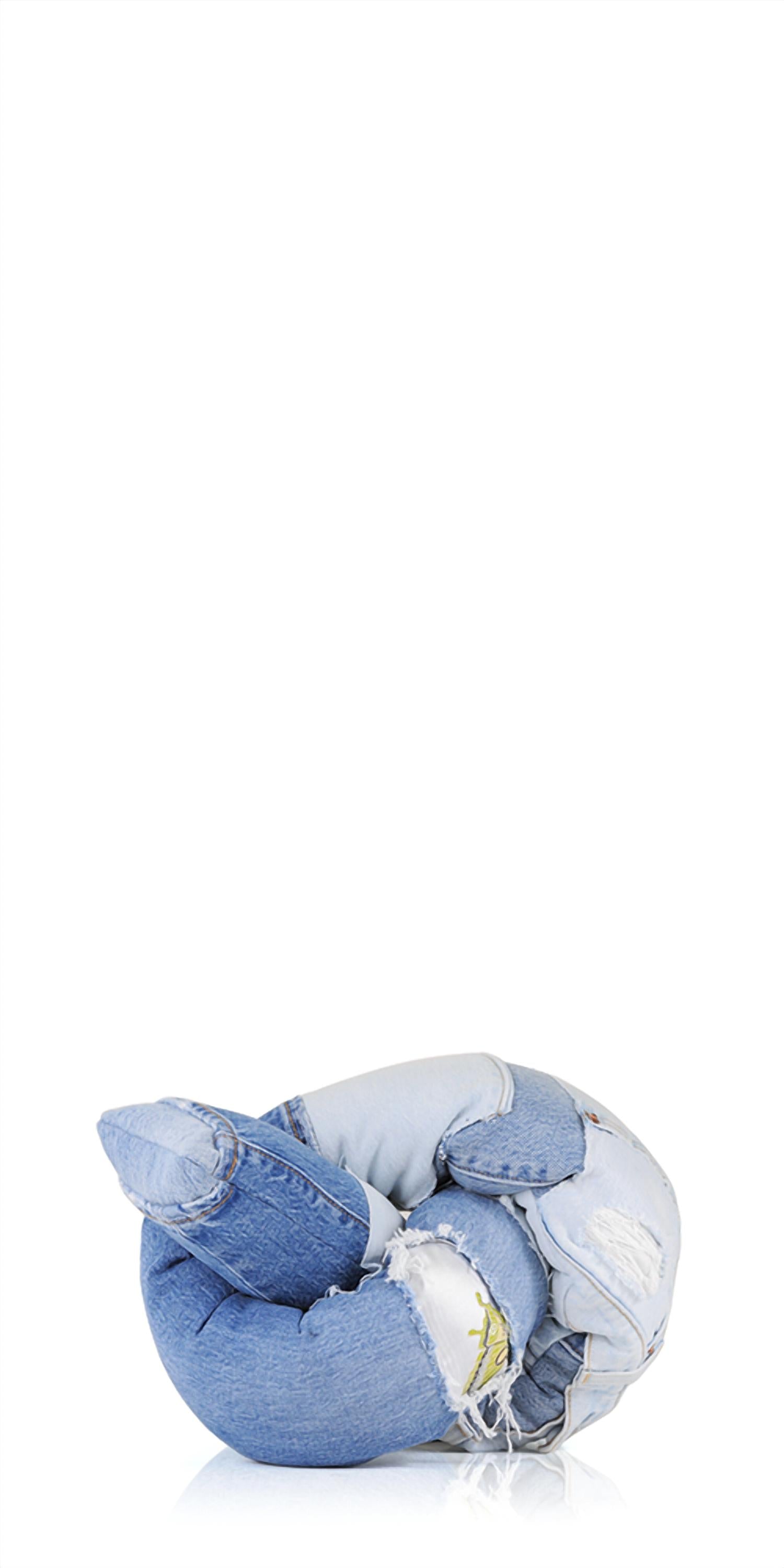 Jiu Jie Decor - Denim Baby Knot Pillow Iii