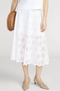 Frame - The Solstice Eyelet Skirt