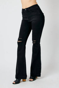 Judy Blue - High Waist Tummy Control Destroy Flare Jeans