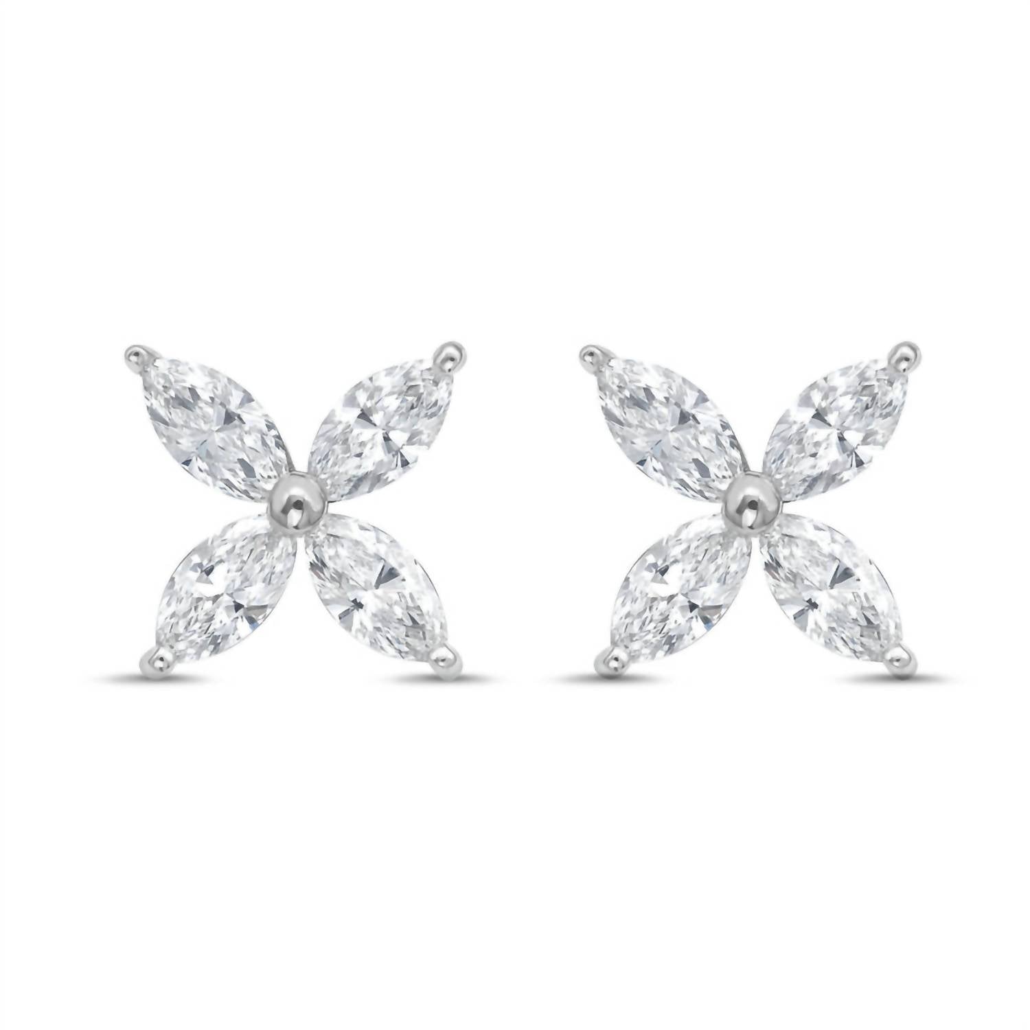 Diana M Jewels - Women's Marquise Lab-grown Diamond Stud Earrings (5.00 Tcw) - Statement